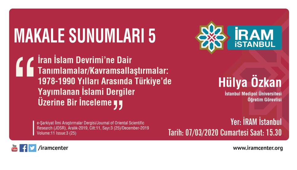 İran İslam Devrimi’ne Dair Tanımlamalar/Kavramsallaştırmalar