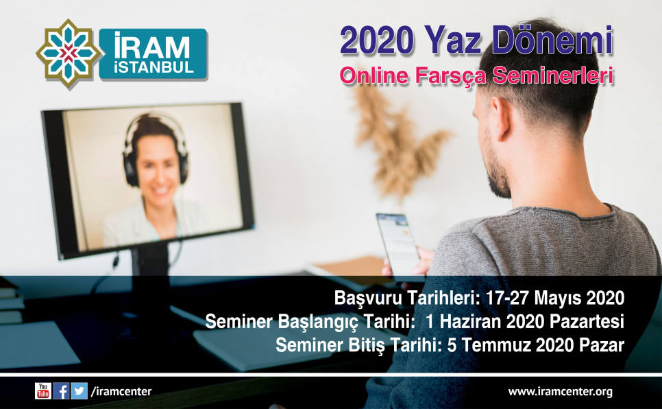 İRAM İstanbul 2020 Yaz Dönemi Online Farsça Seminerleri